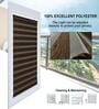 Brown Polyester Solid 108 X 48 inches Semisheer Zebra Blind