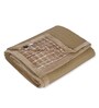 Brown Polyester Solid 200 GSM Double Bed Comforter