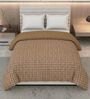 Brown Polyester Solid 200 GSM Double Bed Comforter