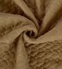Brown Polyester Solid 200 GSM Double Bed Comforter
