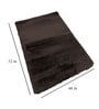 Brown Solid Polyester 4 ft x 6 ft Machine Made Carpet