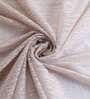 Brown Solid Polyester 5 Ft Sheer Eyelet Window Curtains (Set of 2)