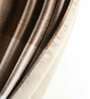 Brown Polyester Striped 5 Ft Blackout Eyelet 2 Window Curtains