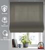 Brown Polyethylene Solid 108 X 36 inches Semisheer Roman Blind