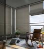 Brown Polyethylene Solid 108 X 36 inches Semisheer Roman Blind