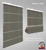 Brown Polyethylene Solid 108 X 36 inches Semisheer Roman Blind
