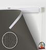 Brown Polyethylene Solid 108 X 36 inches Semisheer Roman Blind