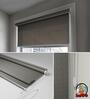 Brown Polyethylene Solid 108 X 48 inches Semisheer Roller Blind