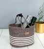 Brown Polypropelyene Braided Monaco Storage Basket