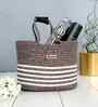 Brown Polypropelyene Braided Monaco Storage Basket