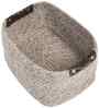 Brown Polypropelyene Braided Tri Color Storage Basket