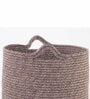 Brown Polypropylene 52 Ltr (1Pc) Storage Basket