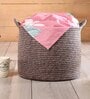 Brown Polypropylene 52 Ltr (1Pc) Storage Basket