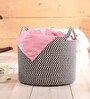 Brown Polypropylene 52 Ltr (1Pc) Storage Basket
