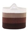 Brown Polypropylene 52 Ltr (3Pcs) Storage Basket