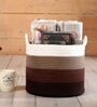 Brown Polypropylene 52 Ltr (3Pcs) Storage Basket