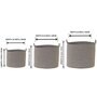 Brown Polypropylene 52 Ltr (3Pcs) Storage Basket