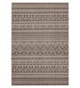 Brown Abstract Polypropylene 4 ft x 6 ft Machine Made Carpet