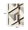Brown Polypropylene Abstract 5 x 3 Feet Machine Made Bedside Runner