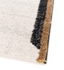 Brown Polypropylene Abstract 5 x 3 Feet Machine Made Bedside Runner