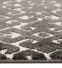 Brown Geometric Polypropylene 4 ft x 6 ft Machine Made Carpet