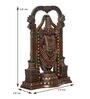 Brown Polyresin and Bronze Tirupati Balaji Idol