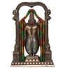 Brown Polyresin and Bronze Tirupati Balaji Idol