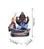 Blue Lord Ganesha Decorative Showpiece with 10 free Smoke Backflow Scented Cone Incenses