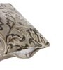 Brown Floral Polyester 16 x 16 Inches Cushion Cover