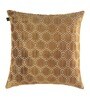 Brown Geometric Poly Viscose 16 x 16 Inches Cushion Covers (Set of 2)