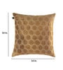 Brown Geometric Poly Viscose 16 x 16 Inches Cushion Covers (Set of 2)