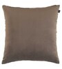 Brown Floral Poly Viscose 16 x 16 Inches Cushion Covers (Set of 2)