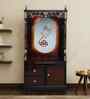 Brown Prarthika Teak Wooden Mandir