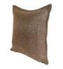 Brown Solid Jute 18 x 18 Inches Cushion Covers (Set of 2)