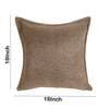 Brown Solid Jute 18 x 18 Inches Cushion Covers (Set of 2)