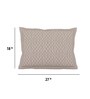 Brown Patterned 300TC Cotton 27 x 18 Inches Pillow Covers (Set of 2)