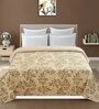 Brown Printed Microfiber Reversible 180 GSM Double Bed AC Comforter