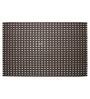 Brown PVC Plain Solid 24x16 Inches Antiskid Bath Mat