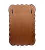 Brown Rectangle Metal Wall Hanging Mirror