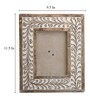 Brown Rectangular Palermo Traditional Mango Wood Table Photo Frame
