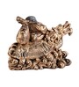 Brown Resin 12 Inch Dragon Buddha Idol