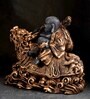 Brown Resin 12 Inch Dragon Buddha Idol