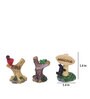 Brown Resin Trio Welcoming Trees Garden Figurines, Set of 3