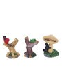 Brown Resin Trio Welcoming Trees Garden Figurines, Set of 3