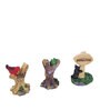 Brown Resin Trio Welcoming Trees Garden Figurines, Set of 3
