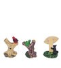 Brown Resin Trio Welcoming Trees Garden Figurines, Set of 3
