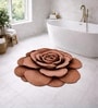 Brown Rose Rubber 26x27 Inches Anti Skid Bath Mat