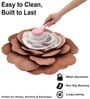 Brown Rose Rubber 26x27 Inches Anti Skid Bath Mat