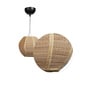 Brown Natural Fiber Single Hanging Lights