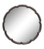 Brown Round Metal Wall Hanging Mirror